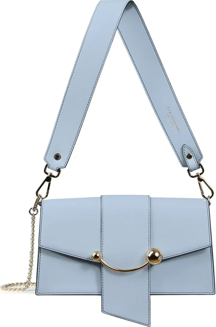 Mini Crescent Leather Shoulder Bag