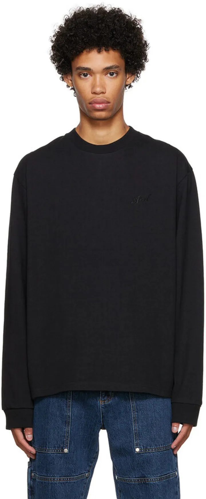 Axel Arigato Black Staple Long Sleeve T-Shirt