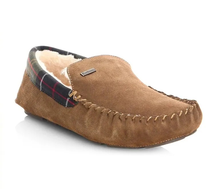 Monty Faux Fur-Lined Moccasin Slippers