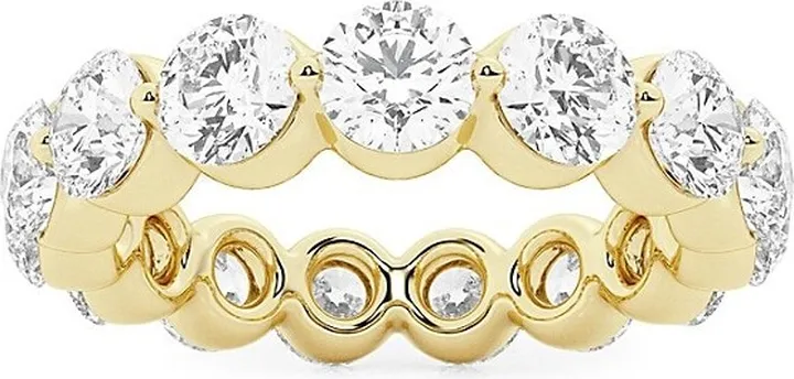 Build Your Own Collection 14K Yellow Gold & Lab Grown Round Diamond Floating Eternity Band