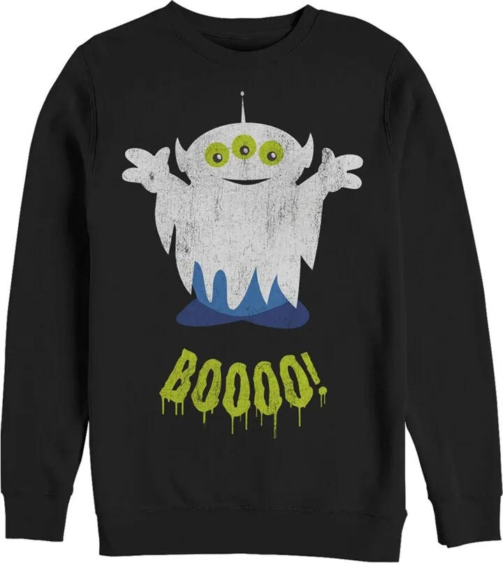 Men's Toy Story Halloween Squeeze Alien Boo Ghosts Sweatshirt - Navy Blue - Small