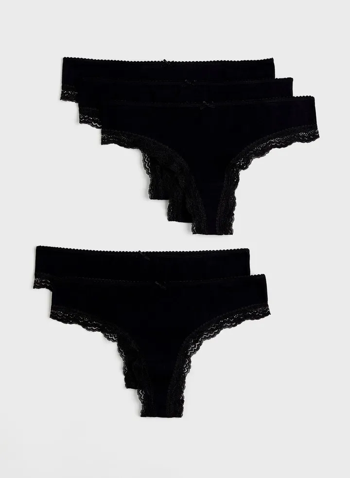 5 Pack High Leg Brief