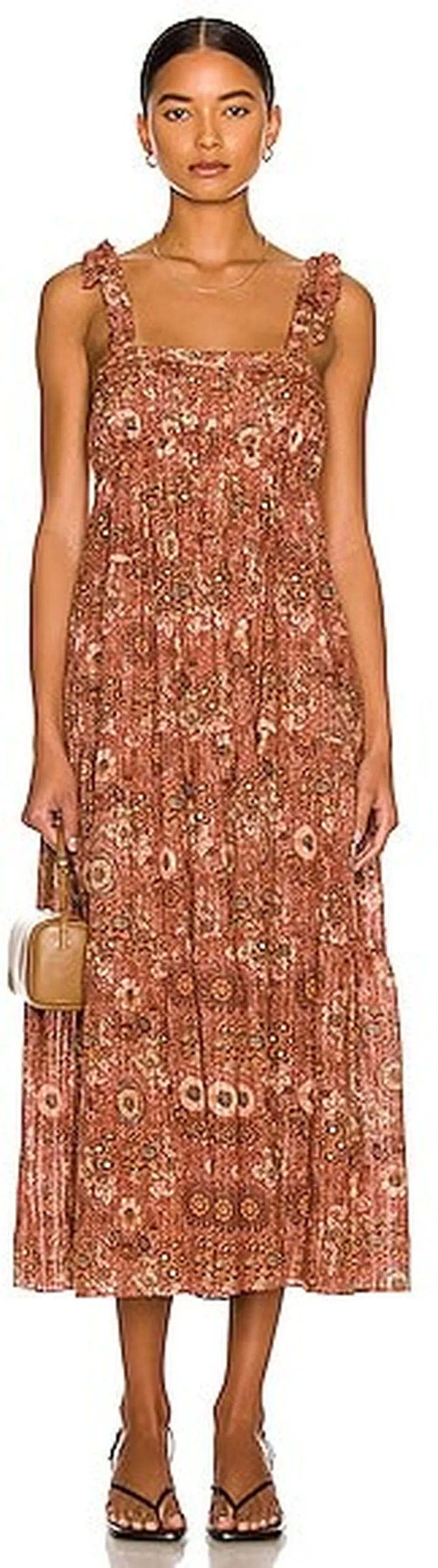 Ulla Johnson Cordelia Dress in Burnt Orange