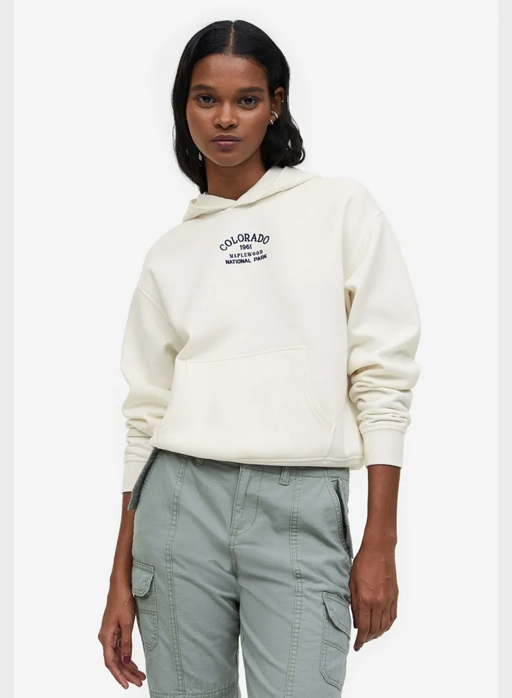 Graphic Pocket Detail Hoodie