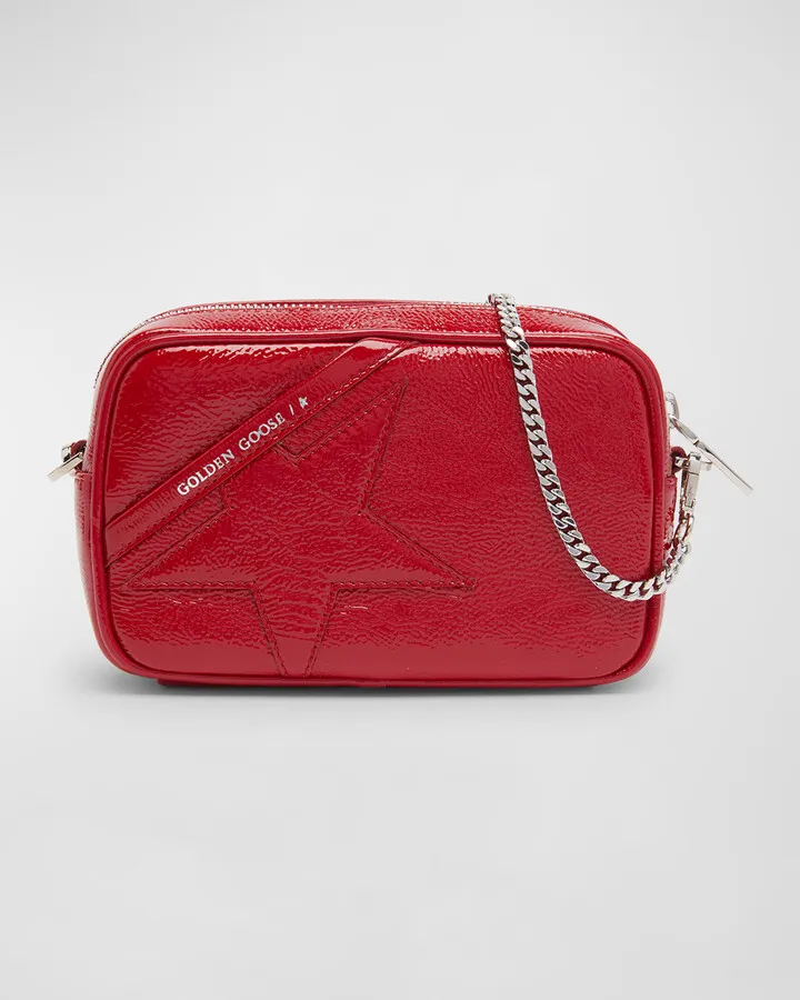 Mini Star Patent Leather Chain Shoulder Bag