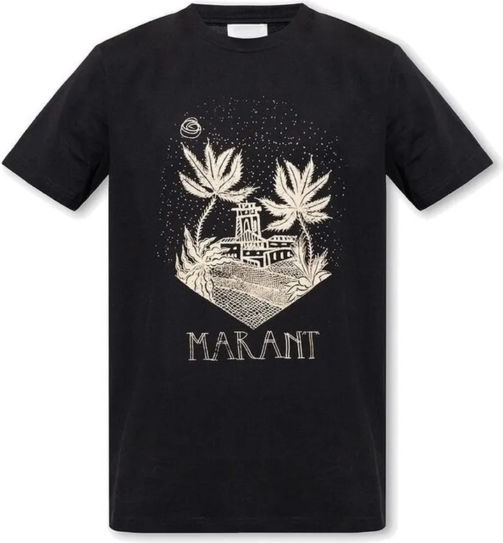 Isabel Marant Logo-Printed Crewneck T-Shirt