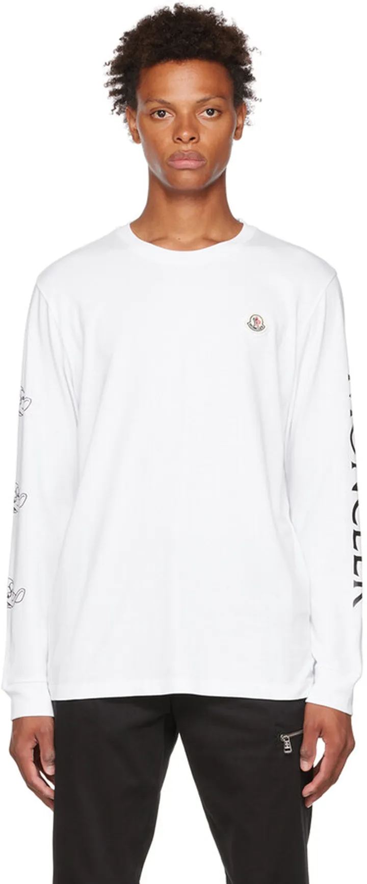 Moncler White Printed T-Shirt