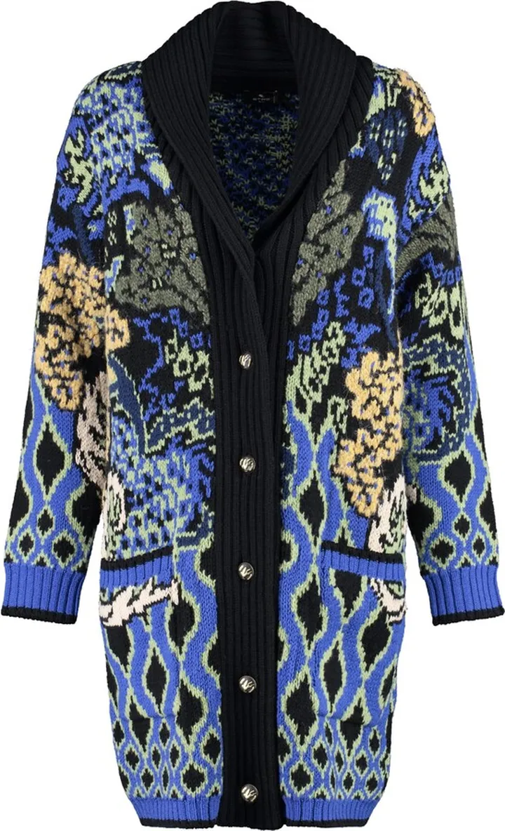 Jacquard Knit Coat