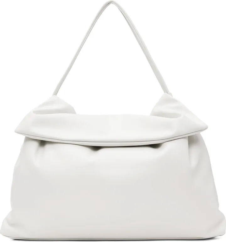 Blossom White Faco Shirring Bag