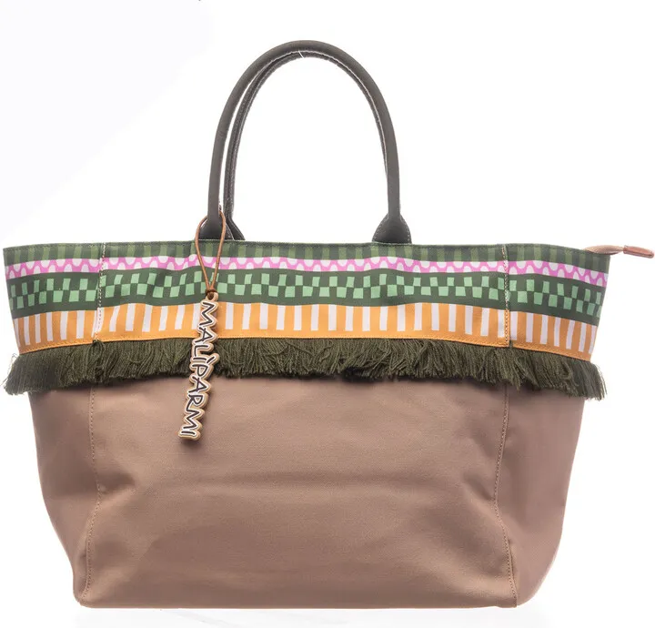 Shopping Bag With Labirnthum Print