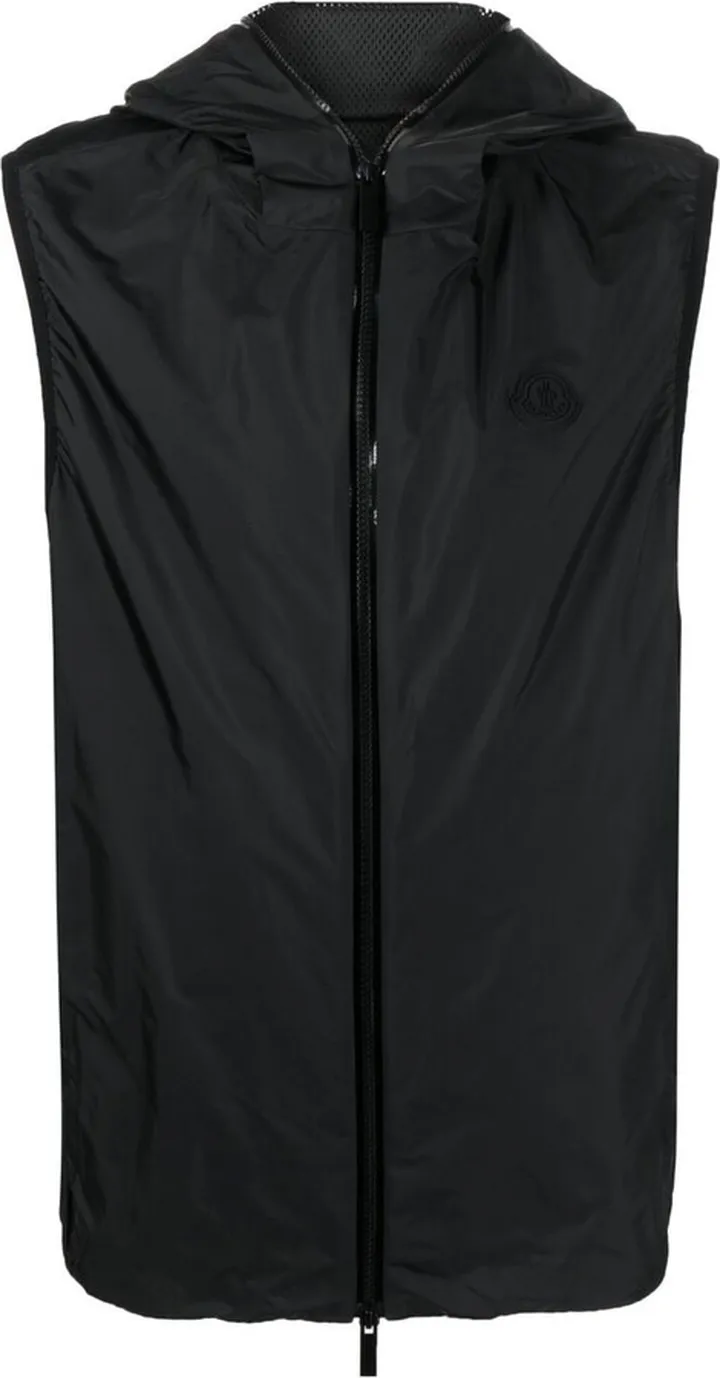 Logo-Patch Hooded Gilet
