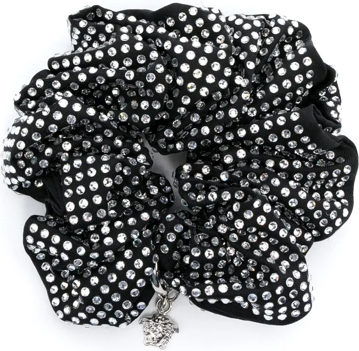Embellished Logo-Charm Scrunchie