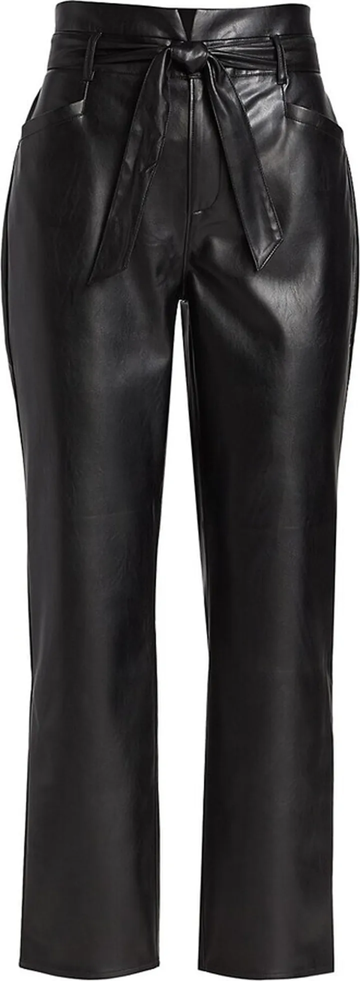 Kina Belted Faux Leather Pants