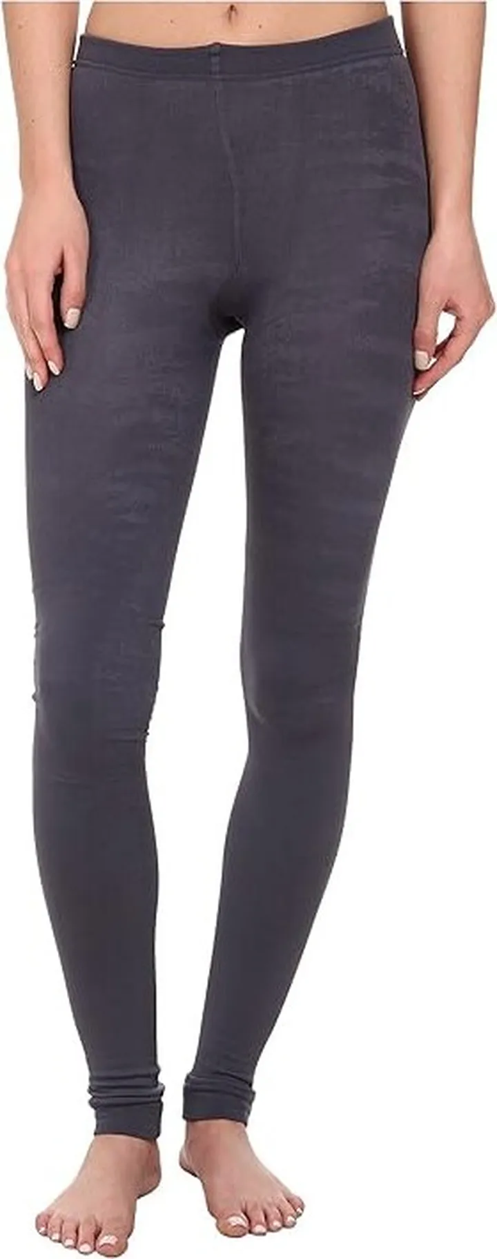 Plush Fleece-Lined Footless Tights (Grey) Patterned Hose