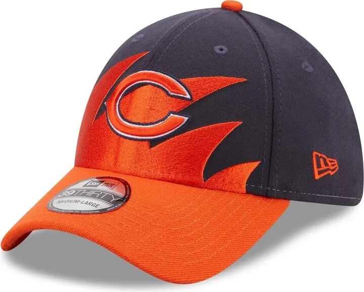 Men's Navy and Orange Chicago Bears Surge 39THIRTY Flex Hat