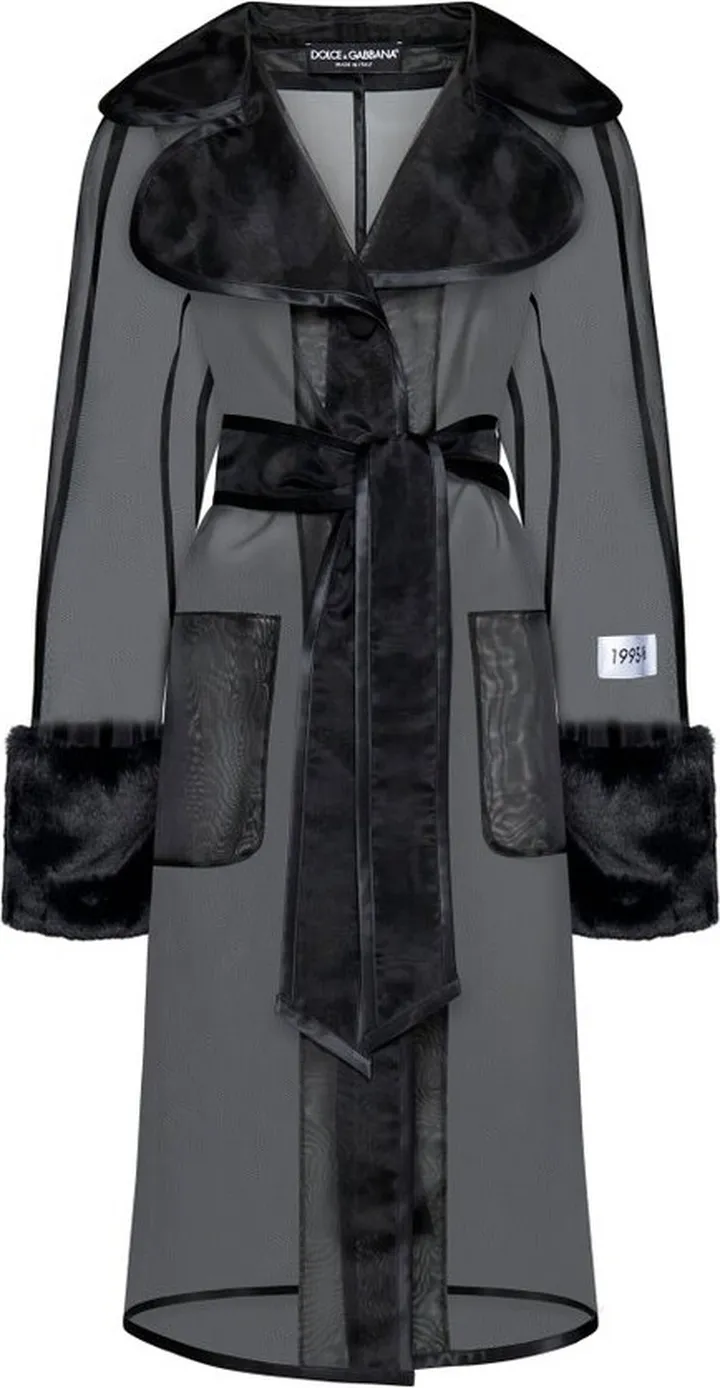 Dolce & Gabbana Kim Organza Trench Coat
