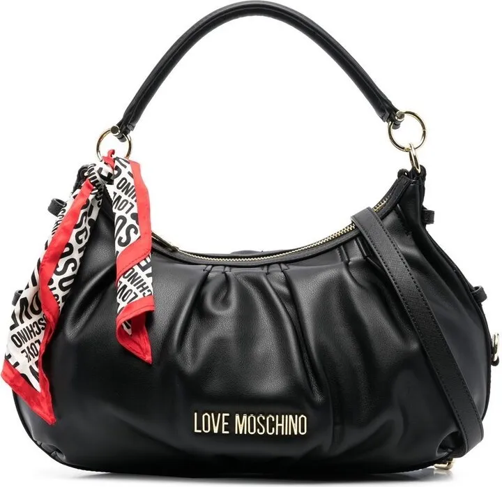 Logo-Plaque Zip-Up Tote Bag