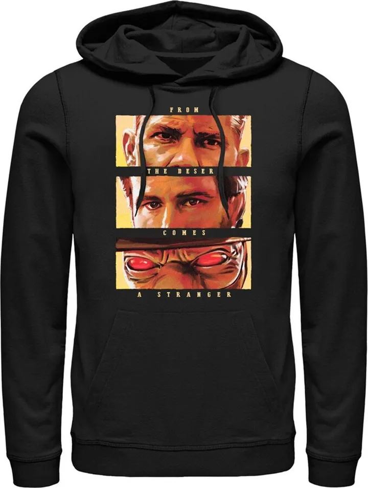Men's Star Wars: The Book of Boba Fett From the Desert Comes a Stranger Pull Over Hoodie - Black - Large