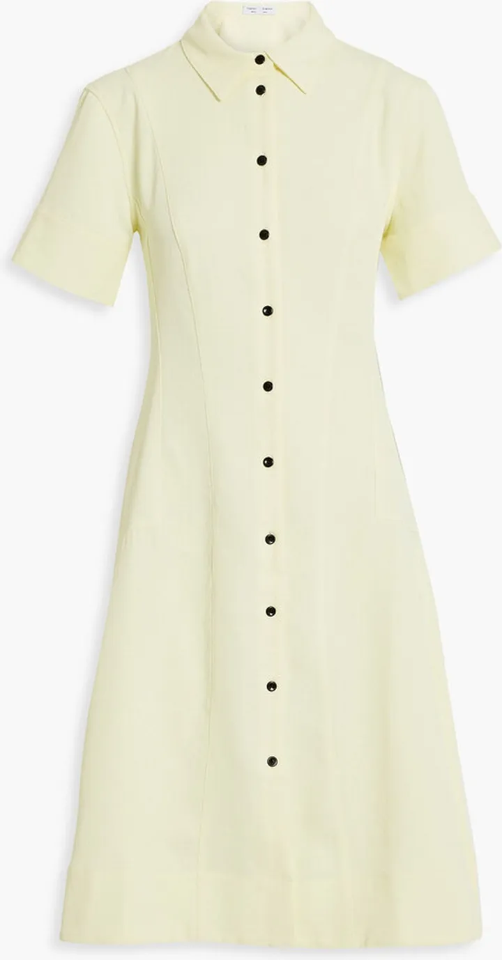 Piqué shirt dress