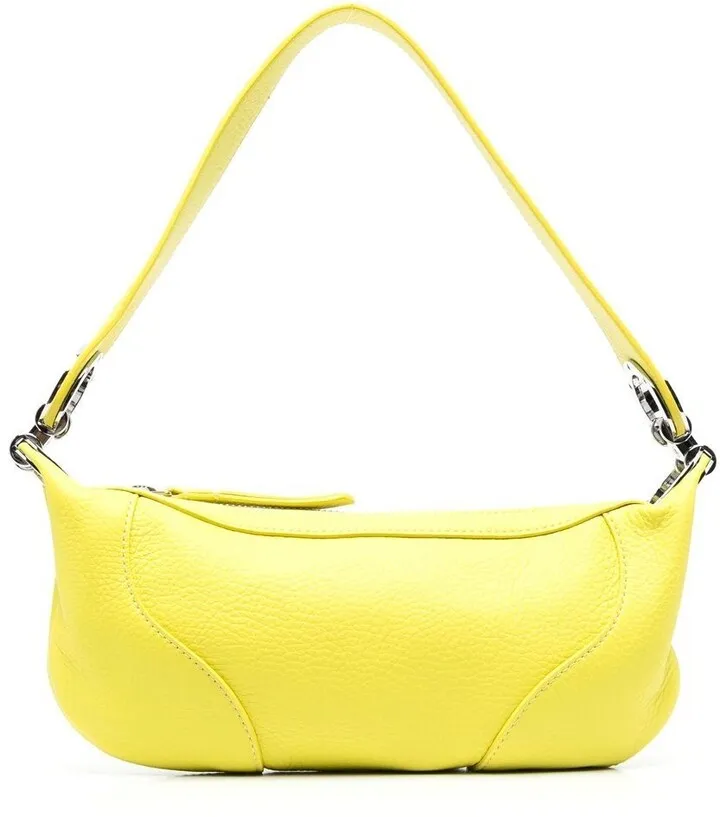 Leather Hoop-Detail Shoulder-Bag