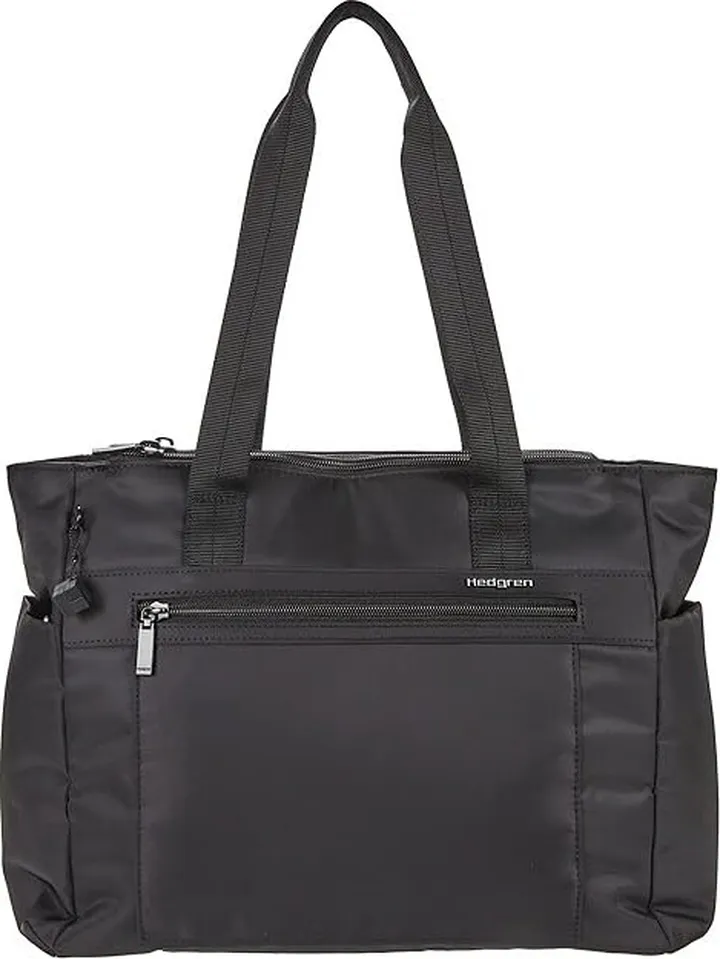 Hedgren Achiever Executive Sustainable Tote (Black) Handbags
