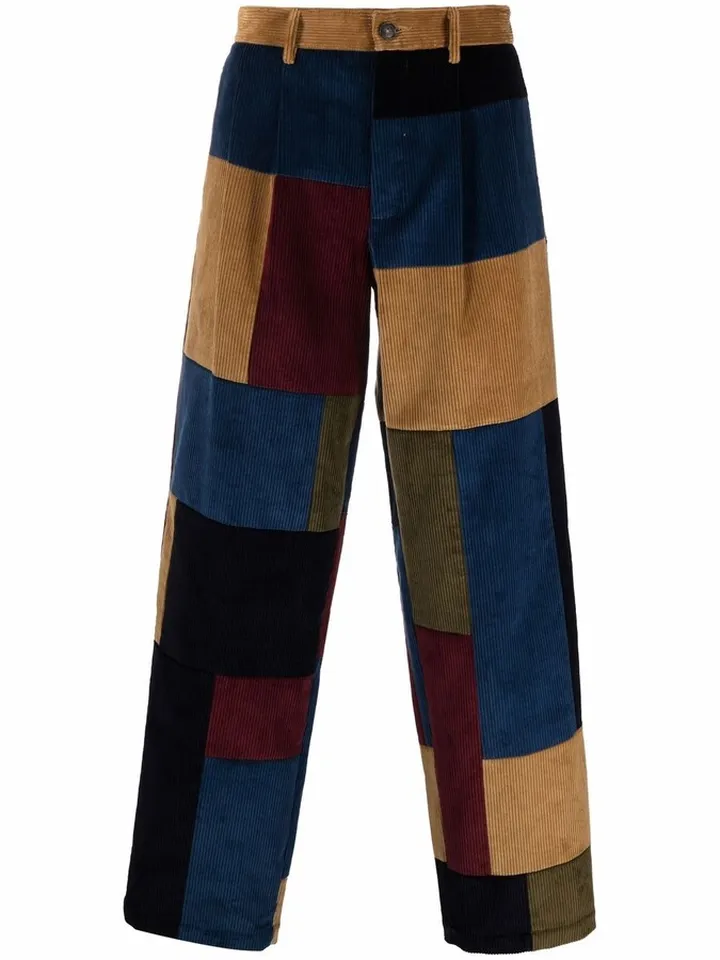 x Noah patchwork cordurou trousers