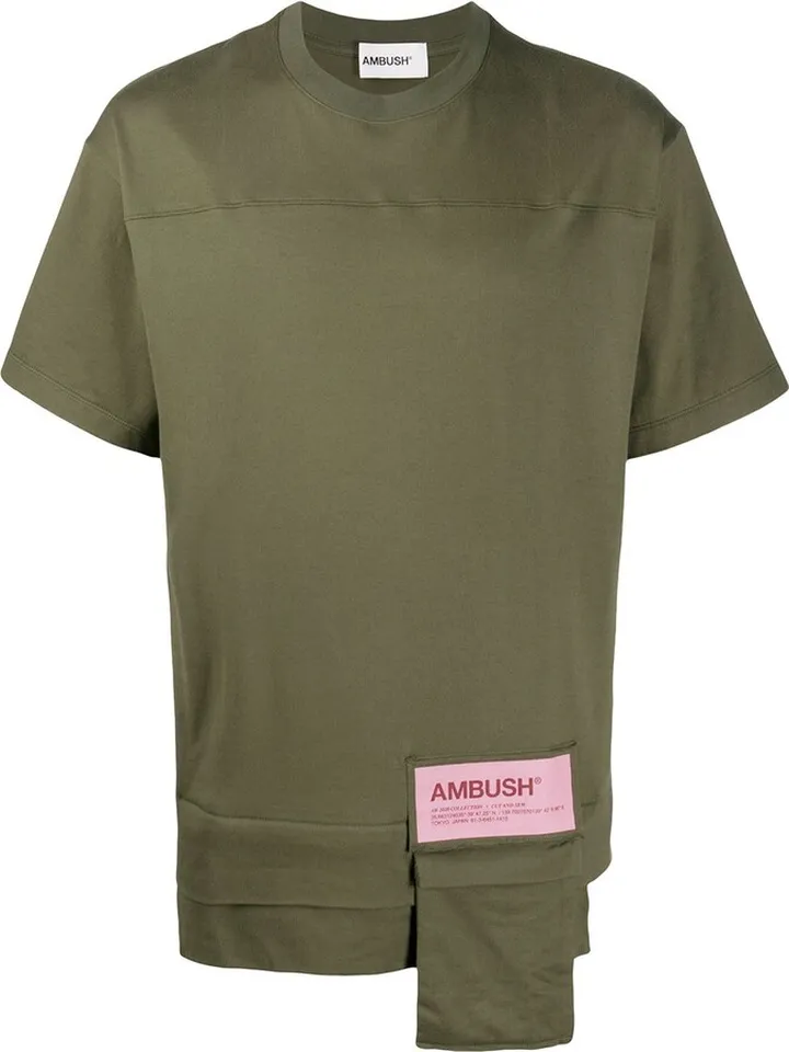 patch pocket cotton T-shirt