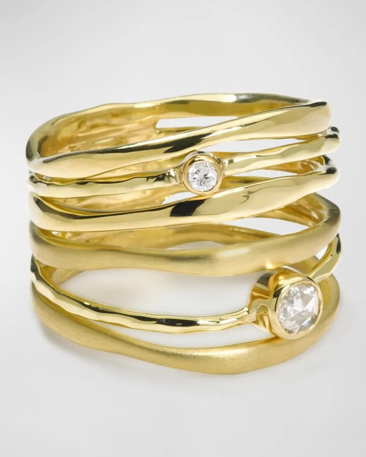 Movie Star Ring in 18K Gold with Diamonds