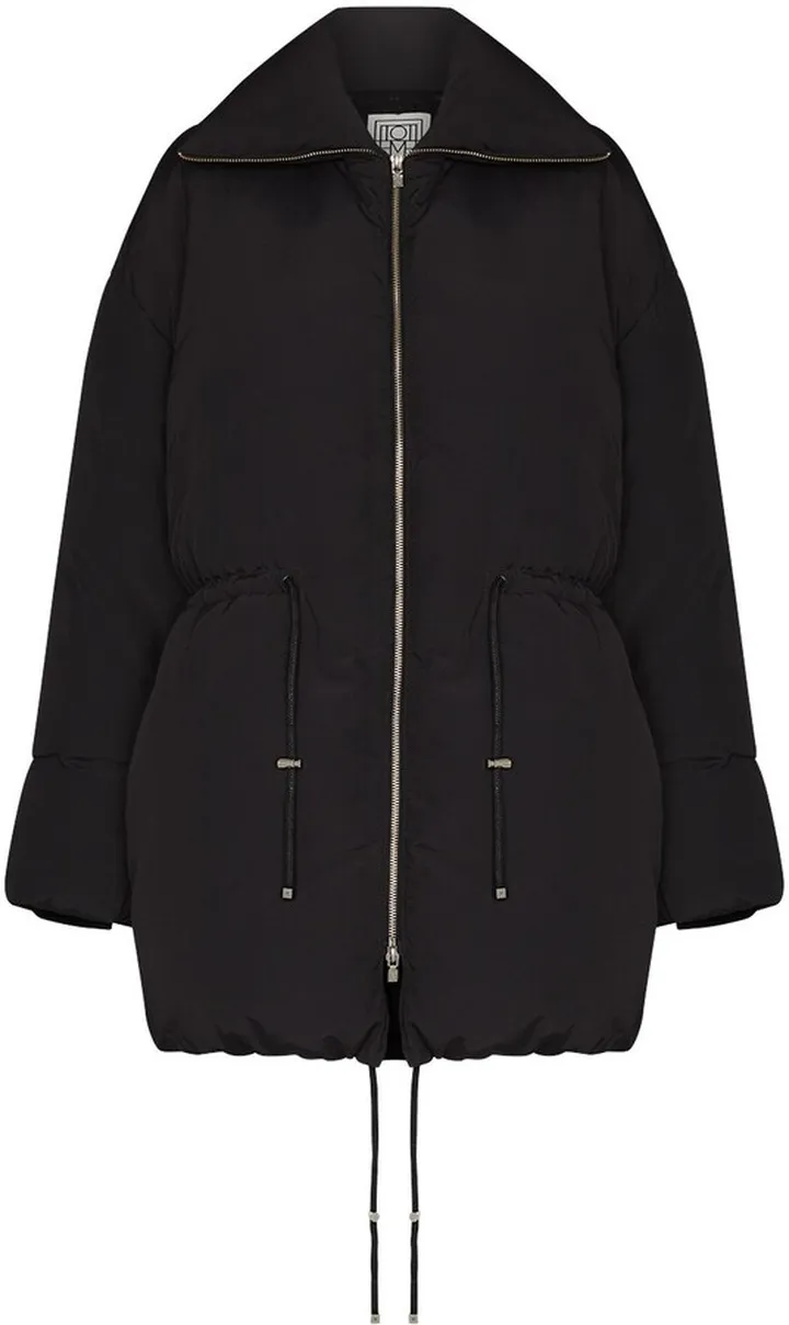 Drawstring-Waist Puffer Coat