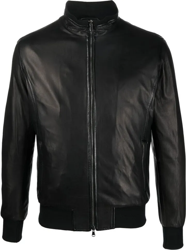 Leather Bomber Jacket