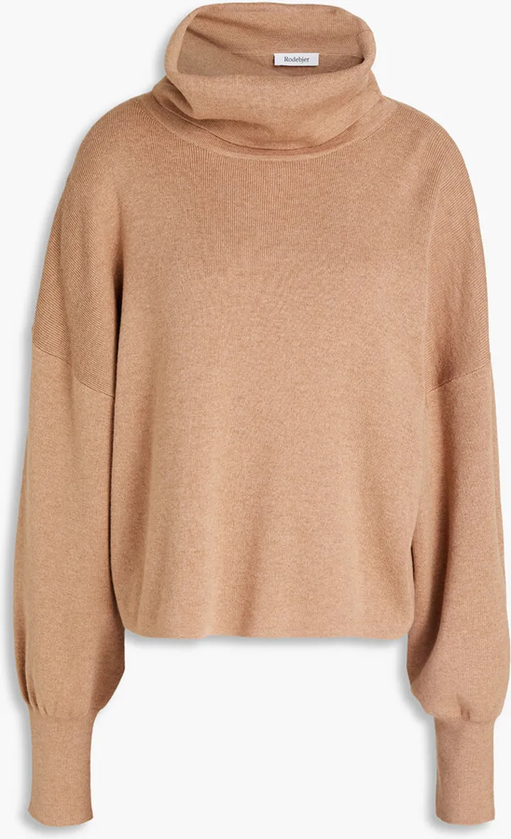 Lanica wool and cotton-blend turtleneck sweater
