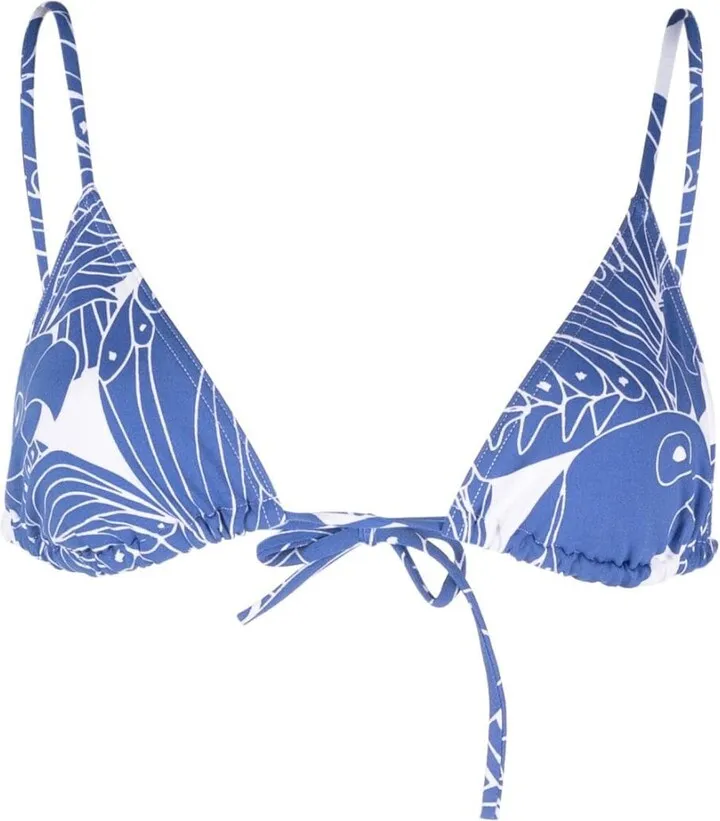Carlos bird-print bikini top