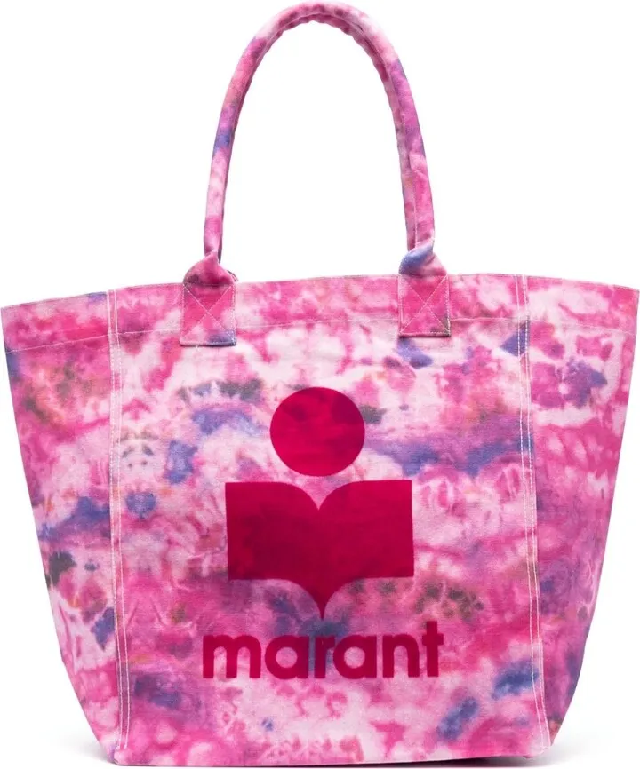 Pink Yenky Logo Print Tote Bag