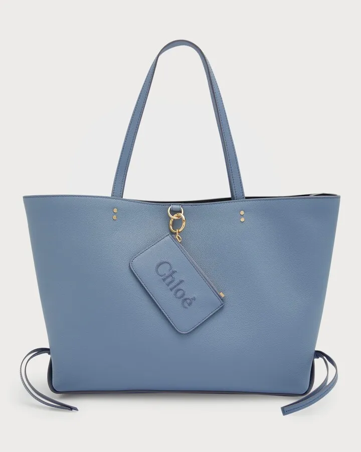 Sense Medium Calfskin Tote Bag