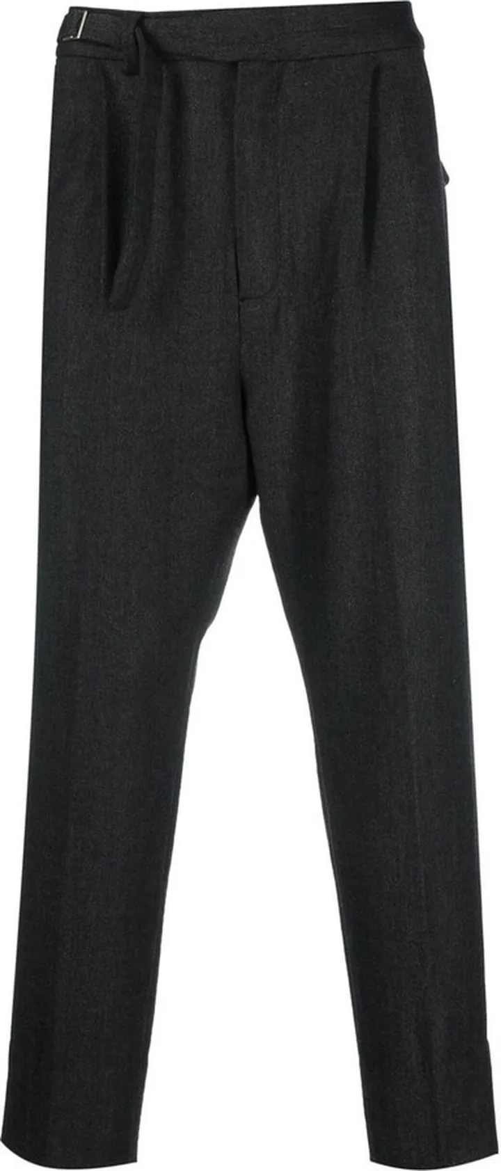 Cropped Tapered-Leg Trousers