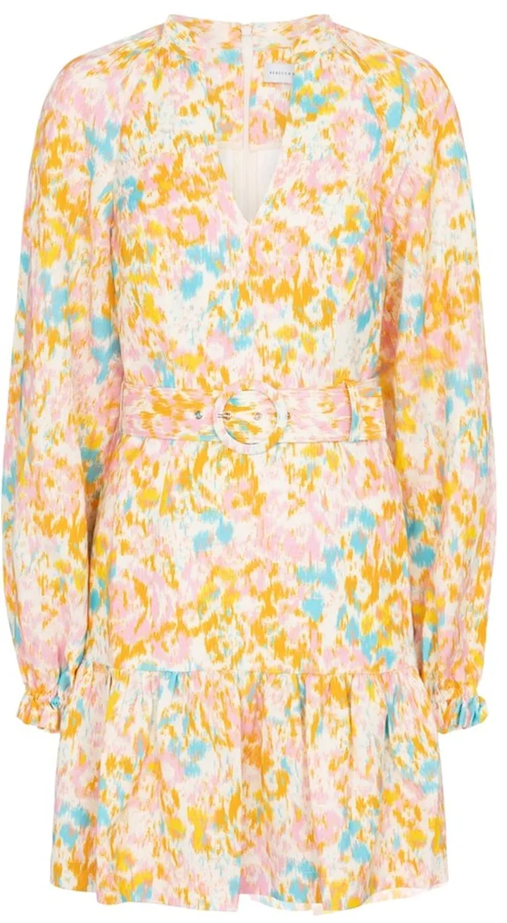 Ottoman printed minidress