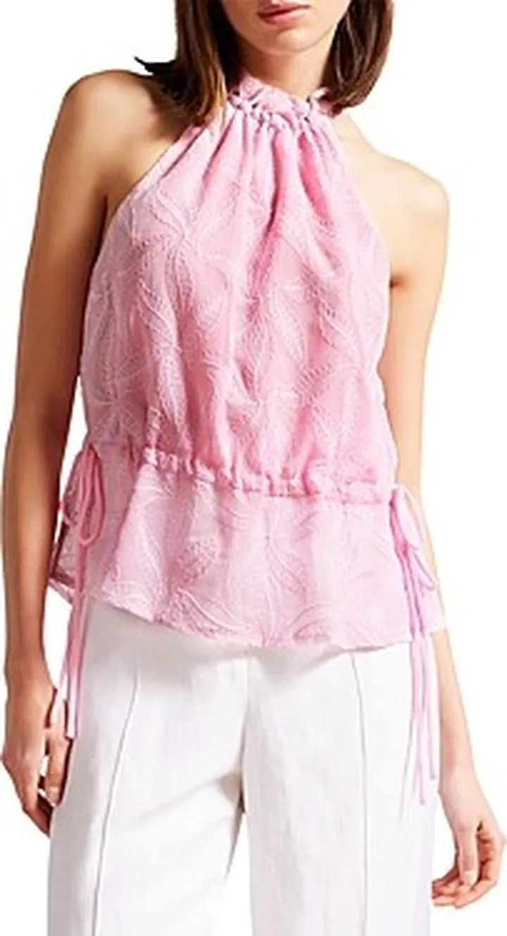 Ted Baker Ivieey Embroidered Halter Top