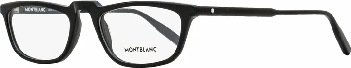 Montblanc Men's Rectangular Eyeglasses MB0053O 001 Black 54mm