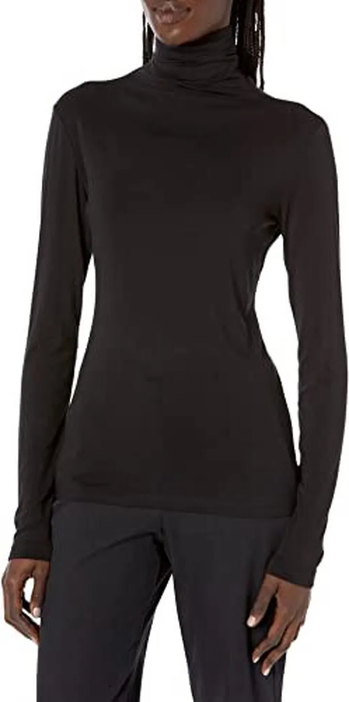 Anne Klein Women's Jersey Long Sleeve Turtleneck