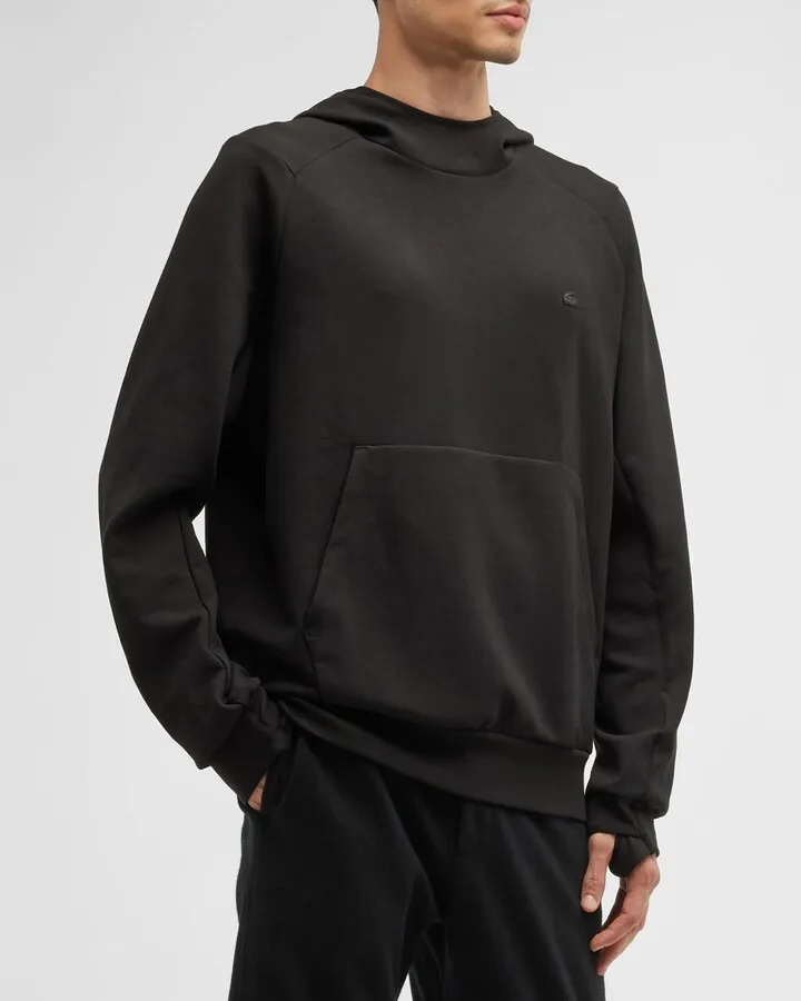 Men's Tonal Crocodile Hooded Sweatshirt