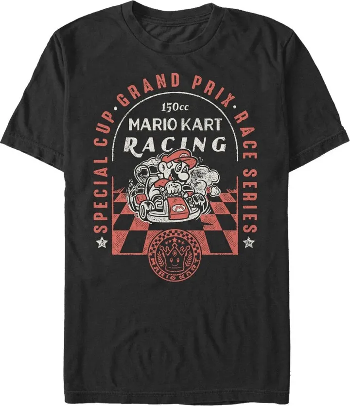 Men's Nintendo Mario Kart Racing Grand Prix Special Cup T-Shirt - Black - Medium