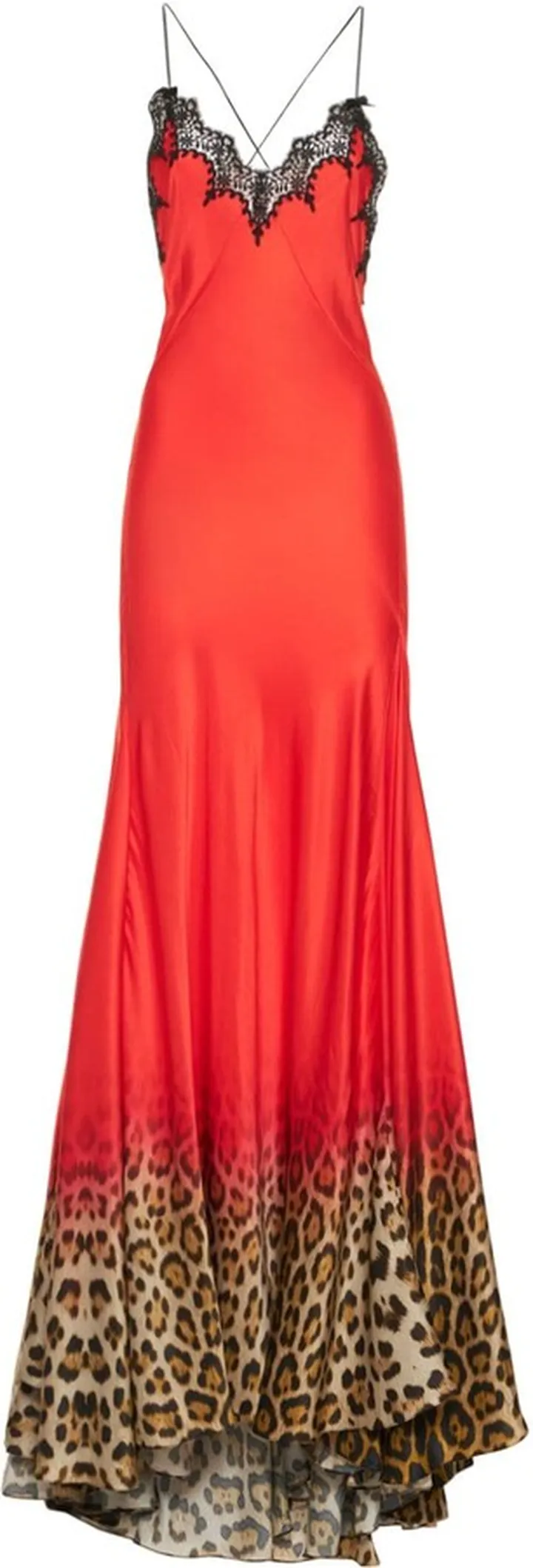 Viscose satin camisole long dress
