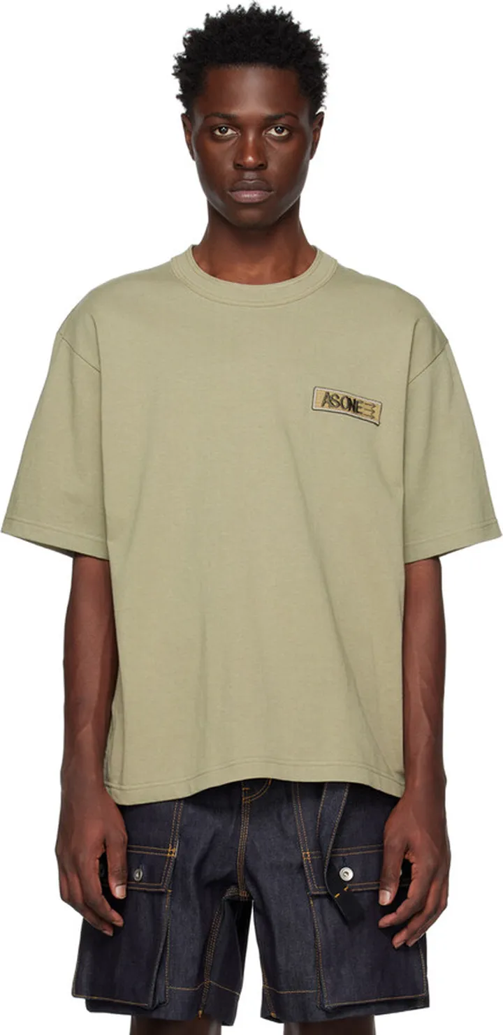 sacai Khaki 'As One' T-Shirt