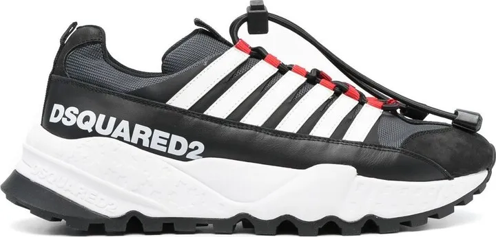Logo-Print Drawstring Sneakers
