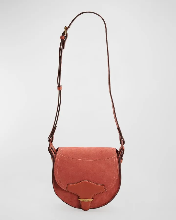 Botsy Saddle Suede Shoulder Bag