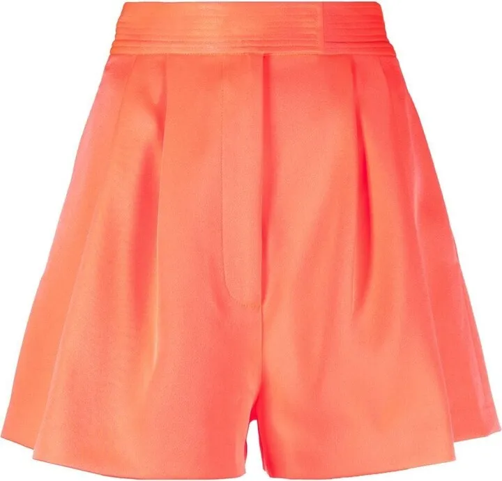 Flared High-Waisted Shorts