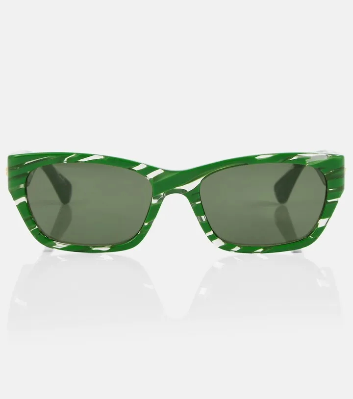 Rectangular acetate sunglasses