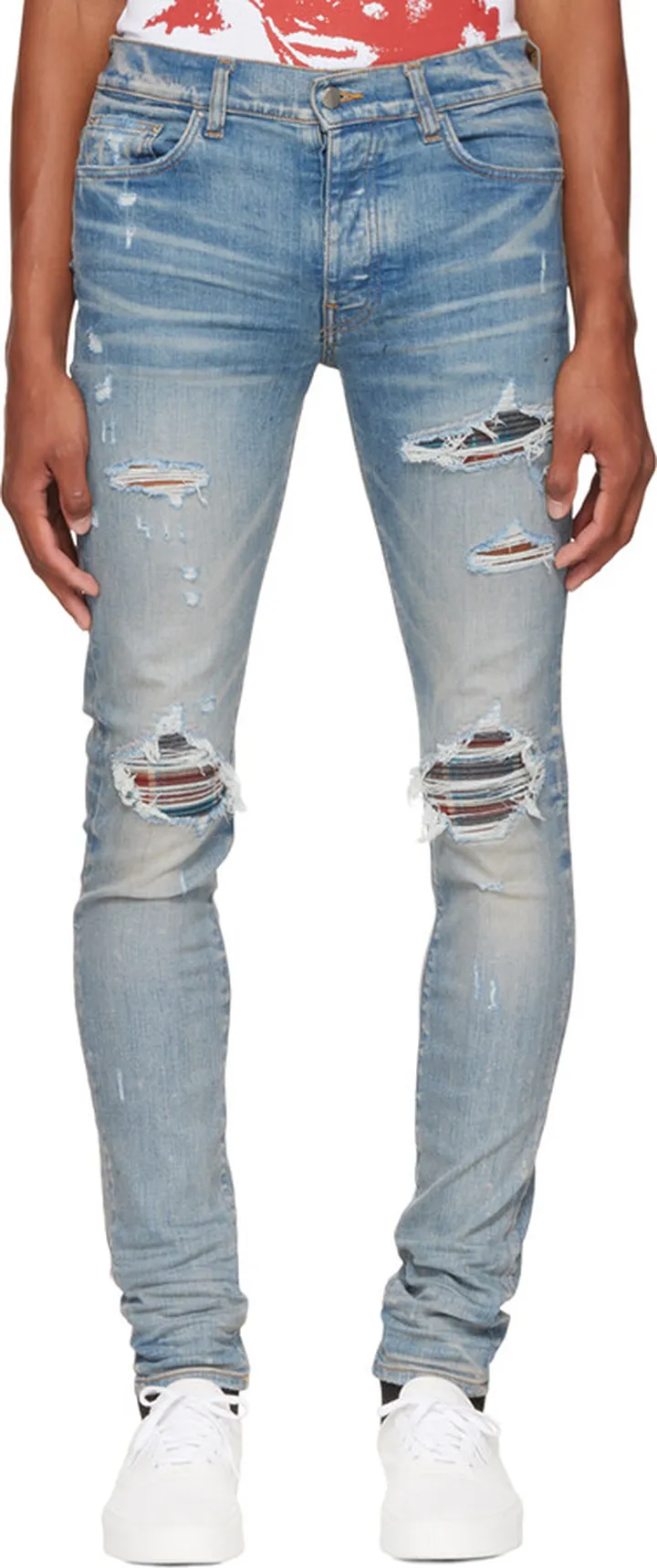 AMIRI Blue Flannel MX1 Jeans