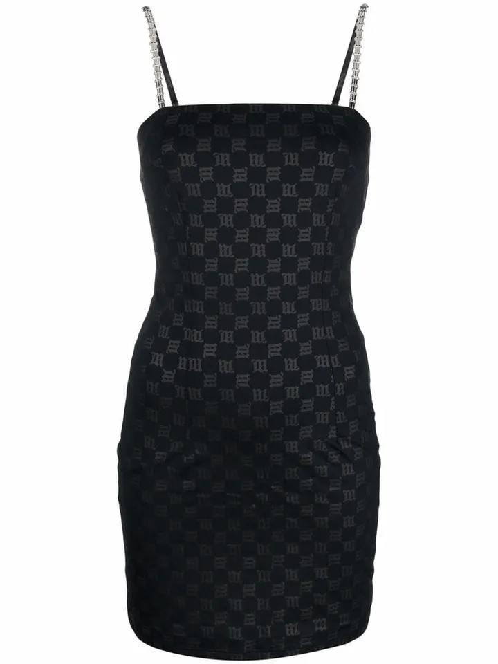 Monogram-Print Minidress