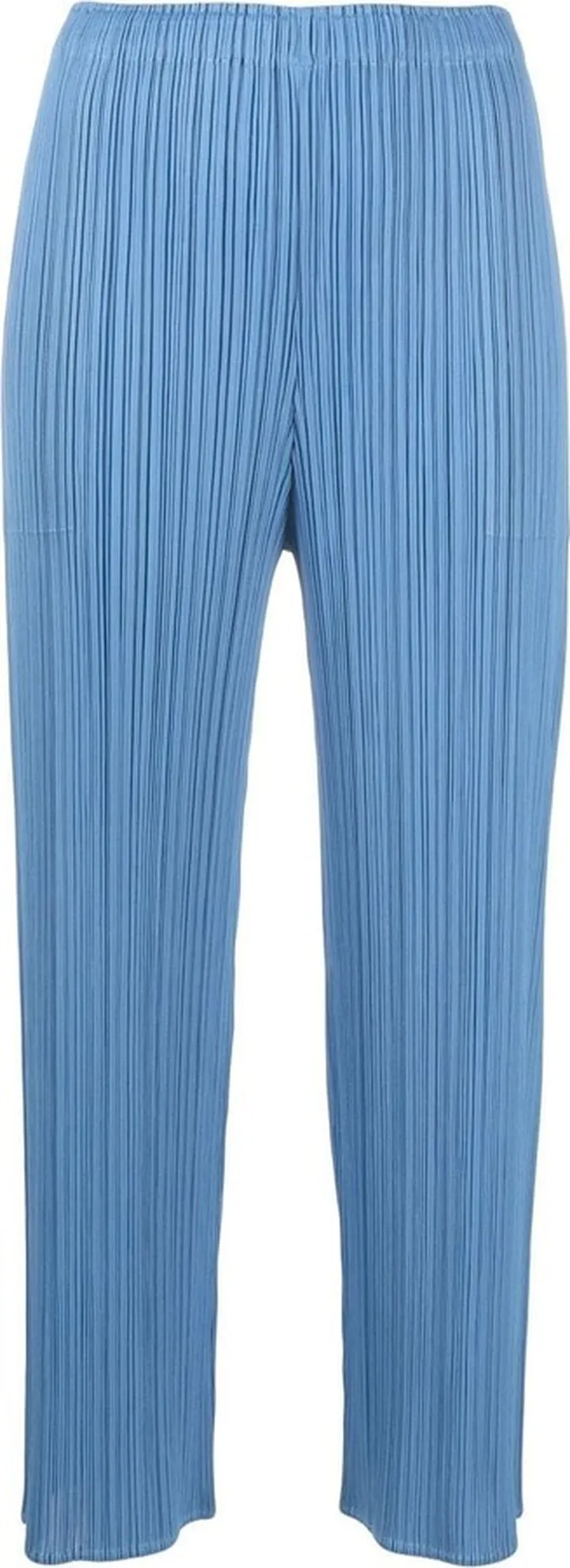 Straight-Leg Cropped Trousers